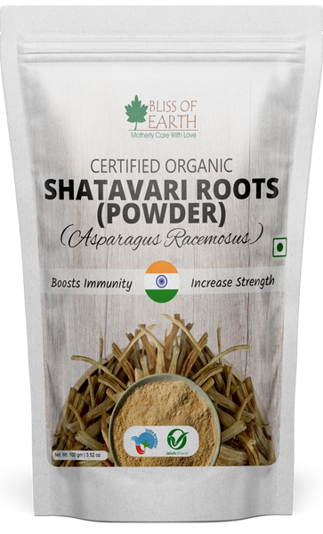 Shatavari Powder Organic Asparagus Racemosus Natural & Non-GMO Good for Immunity & Digestion 100gm