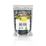 Basil Seeds Organic Sabja Seeds, Tukmaria Seeds Fibre & Omega-3 Rich