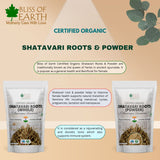 Shatavari Powder Organic Asparagus Racemosus Natural & Non-GMO Good for Immunity & Digestion 100gm