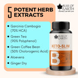 Keto Slim Weight Management Pills, 60 Veg Capsules