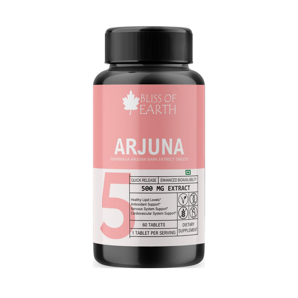 Terminalia Arjuna Bark Extract Tablets 500mg, 60 Tablets