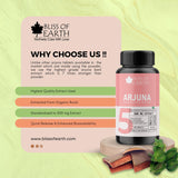 Terminalia Arjuna Bark Extract Tablets 500mg, 60 Tablets