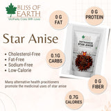 Kali Jeeri, Bitter Cumin (Kadwa Jeera) + Star Anise Whole spices, Chakra Phool (Pack of 2x200gm)