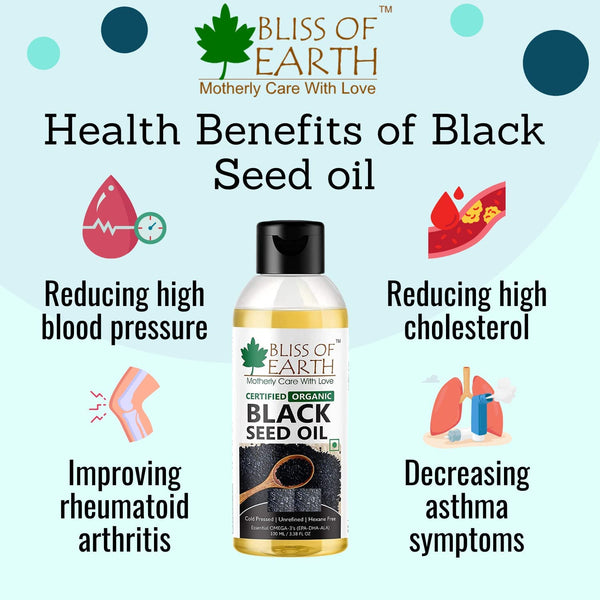Certified Organic Black Seed Oil & Sesame Oil 100 ml