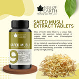 Safed Musli Tablets, 60 Count, 500mg
