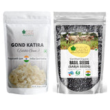 Gond Katira 100gm & Basil Seeds 100gm Pack of 2