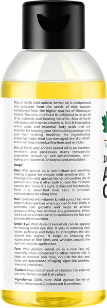 Wildcrafted Apricot Oil & Certified Organic Flaxseed Oil 100 ml