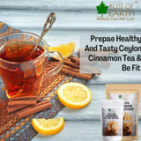 99.8% REB-A Purity Stevia Powder, Natural & Sugarfree + Ceylon Cinnamon (Dalchini) 5" Cut Sticks (Pack of 2X200gm)