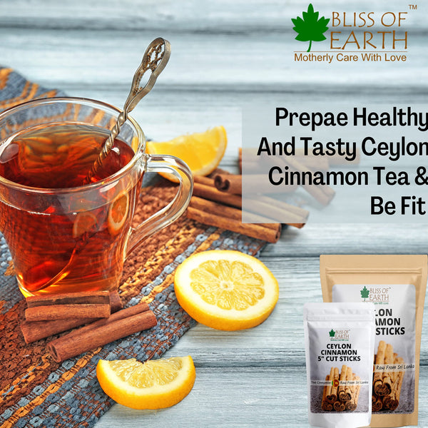 99.8% REB-A Purity Stevia Powder, Natural & Sugarfree + Ceylon Cinnamon (Dalchini) 5" Cut Sticks (Pack of 2X200gm)
