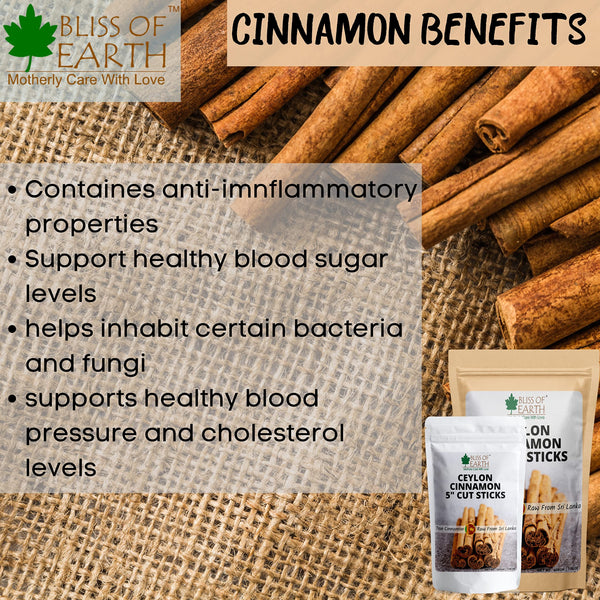 99.8% REB-A Purity Stevia Powder, Natural & Sugarfree + Ceylon Cinnamon (Dalchini) 5" Cut Sticks (Pack of 2X200gm)