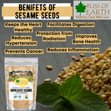 USDA Organic Sesame Seeds Raw Unpolished 1kg