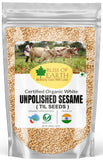 USDA Certified Naturally Organic White Unpolished Sesame Seed 200 gm