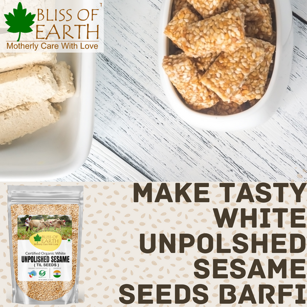 USDA Organic Sesame Seeds Raw Unpolished 500gm