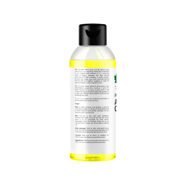 Bliss of Earth 100% Natural Pure Sweet Almond Oil 100ML