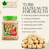 Turkish Hazelnuts Raw & Dehulled 1kg