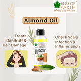 Bliss of Earth 100% Natural Pure Sweet Almond Oil 100ML