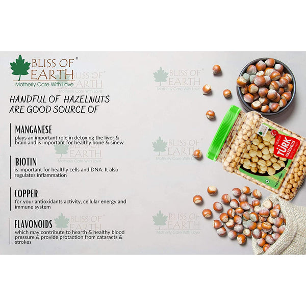 Turkish Hazelnuts Raw & Dehulled 1kg