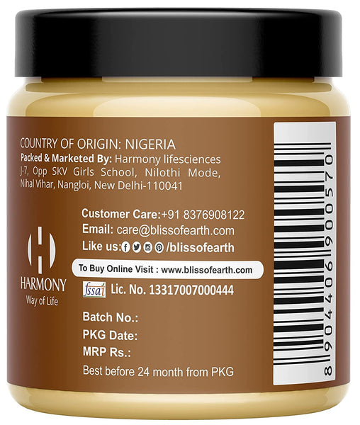 Bliss of Earth 100% Pure Organic African Cocoa Butter 200GM