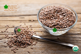 Bliss of Earth USDA Organic Raw Flax Seeds (Alsi Seed)  600 gm