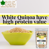 USDA Certified Organic Raw White Quinoa Seeds 1 kg