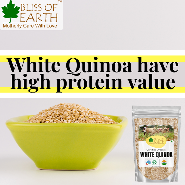 USDA Certified Organic Raw White Quinoa Seeds 1 kg