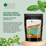 Natural Basil Herbal Henna Powder