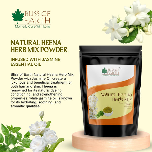 Natural Jasmine Herbal Henna Powder