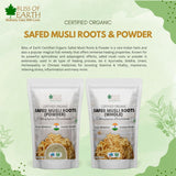 Bliss of Earth Safed Musli Roots Powder Organic Chlorophytum Borivilianum Helps Boost Immunity, Energy, Stamina, Vitality & Performance For Men & Women 100gm