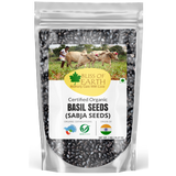 Bliss of Earth Basil Seeds Organic Sabja Seeds, Tukmaria Seeds Fibre & Omega-3 Rich Good for weight loss, Hydration Tiny PowerHouse Seeds 1KG