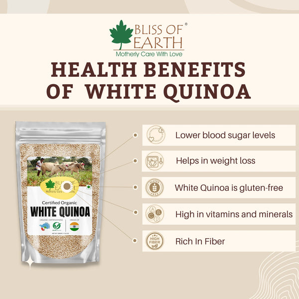 Organic Raw White Quinoa Seeds