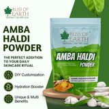 Bliss of Earth Amba Haldi 100gm Powder Organic for Skincare, Face Pack, Scrub & DIY Beauty Brightens Skin, Reduces Dark Spots, Soothes Acne Pure Herbal Turmeric