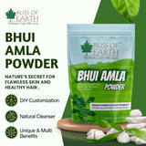 Bliss of Earth Bhui Amla Powder 100g Herbal for Skin Care, Hair Masks, Shampoos & Scrubs Hydrates, Nourishes & Amla Powder for Hair Growth