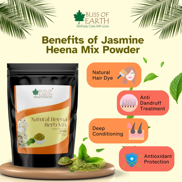 Natural Jasmine Herbal Henna Powder