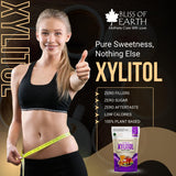 Bliss of Earth Xylitol Sweetener 1 lb (454g), 100% Natural 1:1 Sugar Substitute, Zero Added Sugar, Diabetic & Keto Friendly, Low GI Sweetener for Baking, Tea & Coffee