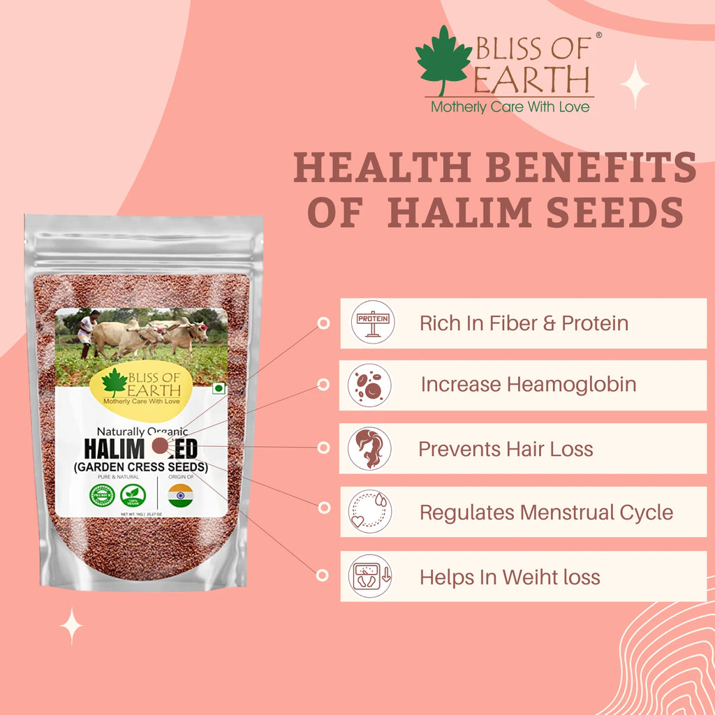 garden cress seeds benefits for skin Halim Seeds Organic Immunity Booster Foods