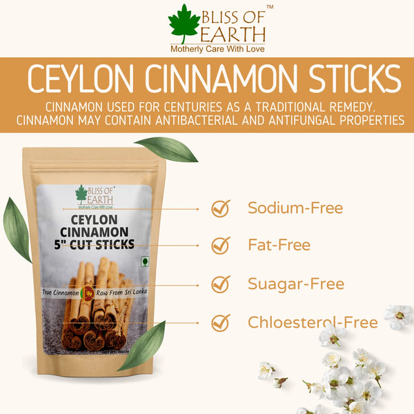 Ceylon Cinnamon (Dalchini) 5" Cut Sticks