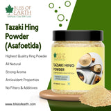 Bliss of Earth 100% Pure Hing (Asafoetida) Powder- Aromatic Spice for Flavorful Cooking 100gm