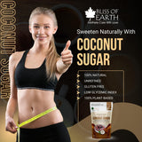 Bliss of Earth Coconut Sugar 454gm Natural Unrefined & Vegan Palm Sugarg Sweetener Gluten-Free & Keto Friendly Sugar Substitute Natural Sugar for Coffee, Tea, Baking & Smoothies