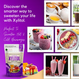 Bliss of Earth Xylitol Sweetener 1 lb (454g), 100% Natural 1:1 Sugar Substitute, Zero Added Sugar, Diabetic & Keto Friendly, Low GI Sweetener for Baking, Tea & Coffee