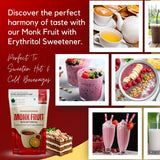 Bliss of Earth Monk Fruit Sweetener with Erythritol 1 lb (454g), 1:1 Zero Calorie Sugar Alternative, Keto Friendly, No Aftertaste, Zero Glycaemic Natural Sweetener,