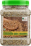 Bliss Of Earth Combo of Naturally Organic Coriander Seeds (250gm) for Healthy Cooking and Halim Seeds (600gm) for Eating, Hair & Immunity Booster Foods Pack of 2