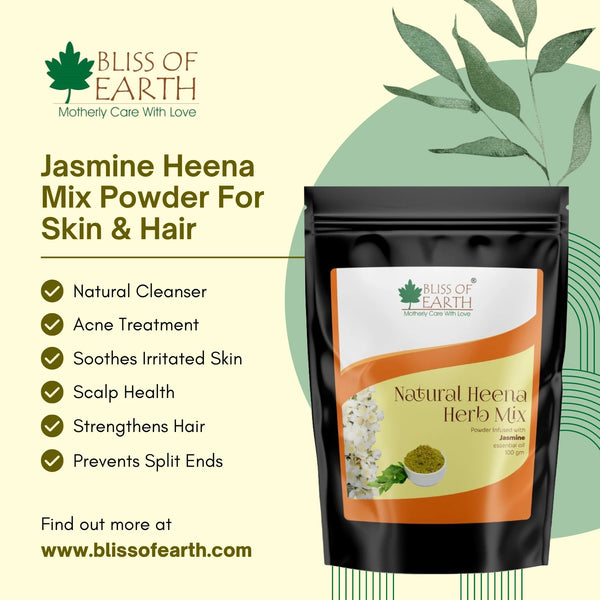 Natural Jasmine Herbal Henna Powder