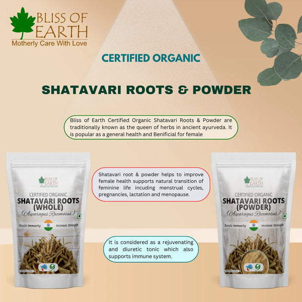 Shatavari Root Whole & Powder Organic