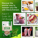 Bliss of Earth Pure Stevia Extract Powder Without Erythritol, Natural Zero Calorie Sweetener, Diabetic Safe Sugar Alternative, Keto Friendly, High Purity Stevia Leaf Extract, 42.52g