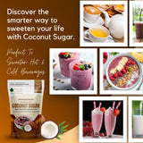 Bliss of Earth Coconut Sugar 454gm Natural Unrefined & Vegan Palm Sugarg Sweetener Gluten-Free & Keto Friendly Sugar Substitute Natural Sugar for Coffee, Tea, Baking & Smoothies