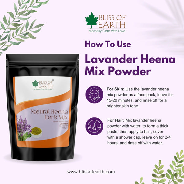 Natural Lavender Herbal Henna Powder