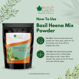 Natural Basil Herbal Henna Powder