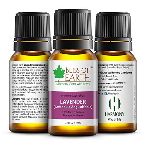 Lavender Essential Oil & Lemongrass Natural Essential oil combo (10ml) therapeutic Grade (pack of 2)