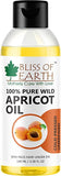 Bliss of Earth 100ML Certified Organic Castor Oil+100ML Wildcrafted Himalayan Apricot Oil Coldpressed & Unrefined