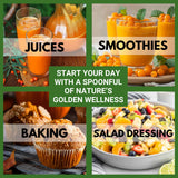 Bliss of Earth Sea buckthorn Berry Powder 100gm – Fine Himalayan Powder from Whole Sea buckthorn Berry, Easy to Mix in Drinks, Smoothies, Meals – No Added Sugar